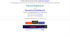 Desktop Screenshot of harvest-baptist.us